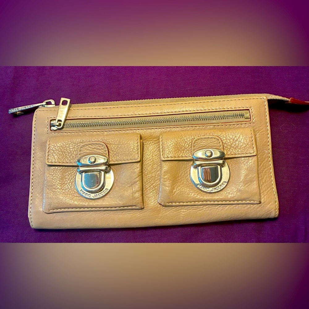 Tan Leather Clutch